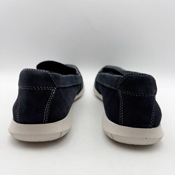 Clarks Mens Flexway Step Casual Sneakers US 8.5 EU 41.5 Navy Blue Suede NWOB main image 10